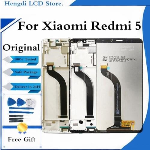 Original LCD For Xiaomi Redmi 5 Touch Screen Digitizer Assembly For Redmi5 Display Oleophobic Coating 10 MultiTouch