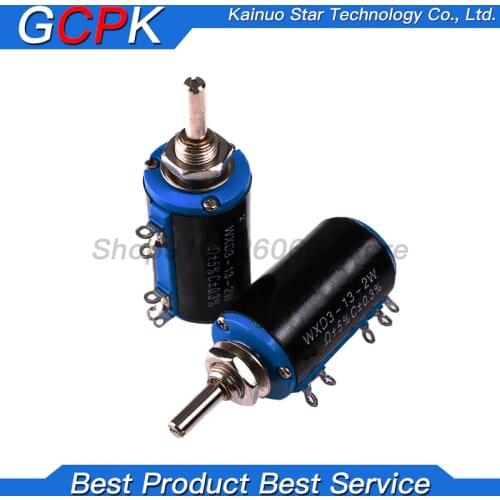 1pcs WXD3-13-2W 100 200 220 470 680 1K 2.2K 3.3K 4.7K 5.6K 6.8K 10K 22K 33K 47K 100K Ohm WXD3-13 2W Wirewound Potentiometer