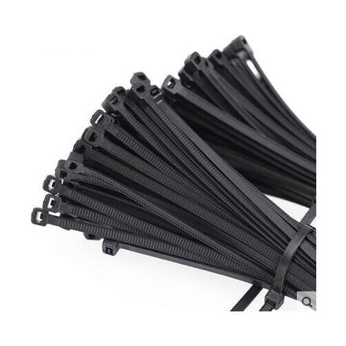 100PCS Black Width of FB Nylon Cable Tie 3*100 3*150 3*200 Cable Wire Ties Self Locking 4*300mm Zip Ties 100mm 150mm 200mm 250mm