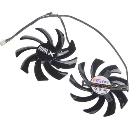 2 Pcs/Lot 85MM 4Pin GPU HD7950 HD7970 VGA Fan Cooler Graphics Card For Sapphire R9-370X/280/280X/285 Video Cards Cooling