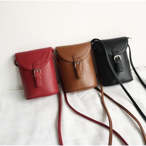 2021 New Design Small Bucket Bag Exquisite Female Leather Crossbody Phone Bag Fashion Phone Bucket Bag For Woman