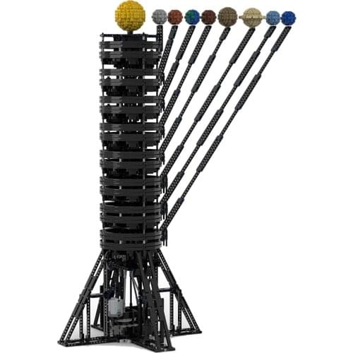 8-Solar System Model Planet Creative Ideas Eight Planets in Solar MOC Building Blocks Sun Moon Universe Bricks Set