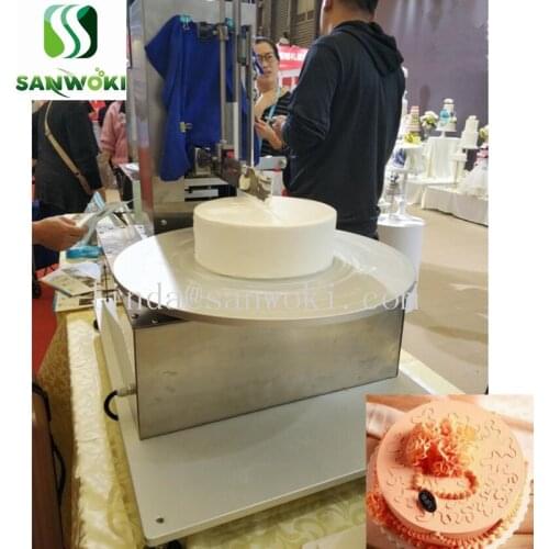 Automatic cream cake rotating maker cake printer cake cream daubing machine wedding cake Decorating Machine cake machine