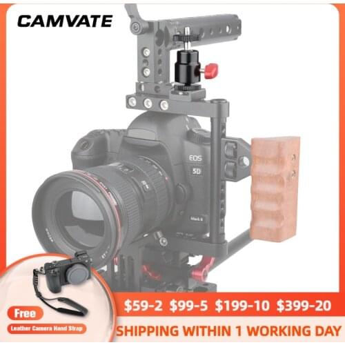 CAMVATE 360 Degrees Rotate Mini Ball Head With 1/4"-20 Mount For DSLR Cameras/Vidicon Flash Trigger /Monitor/Flash /Video Light