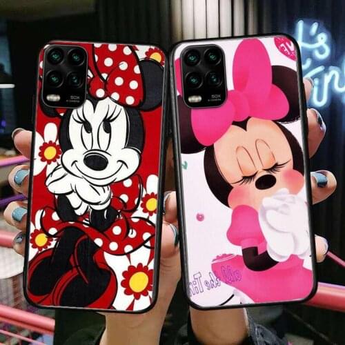 The Mouse Dress cartoon Phone Case For XiaoMi Redmi Note 11 10 9S 8 7 6 5 A Pro T Y1 Anime Black Cover Silicone Back Pre styl