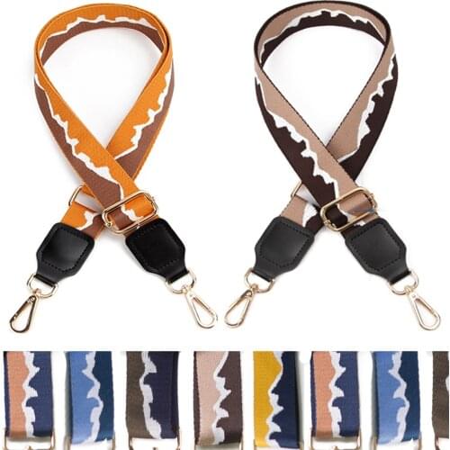 Colorful Bag Straps Women Handbag Belt Shoulder Crossbody Messenger Bag Wide Strap Serpentine Bag Strap Adjustable Belt For Bags