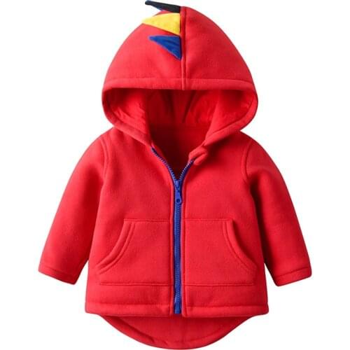 Children In The Spring And Autumn Autumn Three Color Modelling Male And Female Baby Dinosaurs Coat Jackets & Coats Baby
