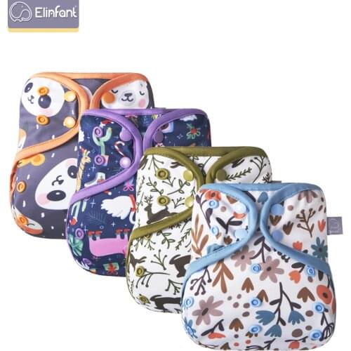 Elinfant printed baby cloth diaper fit 10-20kg fashion pul waterproof adjustable resuable cloth baby diaper cover