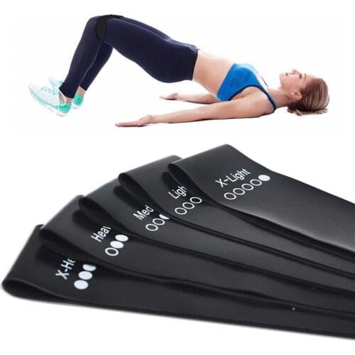 XC LOHAS Pilates Yoga Resistance Bands Set Indoor Sport Gym Fitness Rubber Stretch Training Equipment Elastic Expander 5 Levels