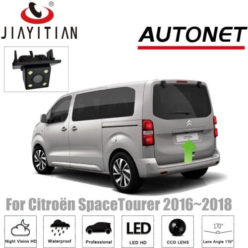 JIAYITIAN Rear Camera For Citroen SpaceTourer 2016 2017 2018 CCD Night Vision Backup Cameras Reverse Camera reserved hole