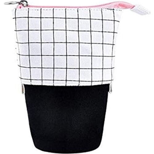 Pencil Case Stand Up Pencil Holder Pen Box Stationery Organizer Kids Gift Cosmetics Pouch for Students Boys and Girls