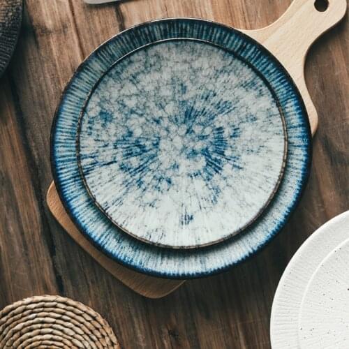 Nordic Art Ceramic Western Steak Pasta Dish Modern Minimalist Restaurant Home Fruit Dessert Snack Sushi Plate Kitchen Tableware