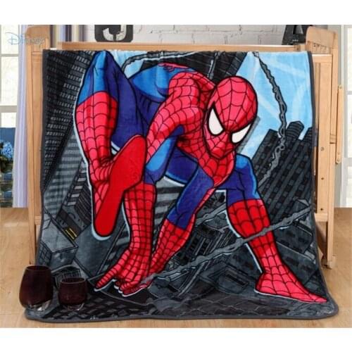 Classic Cartoon Spider Man Minnie Mickey Mouse Stitch Kids Children Blankets Throw Baby Pet Chip N Dale Small Blanket 100x140cm
