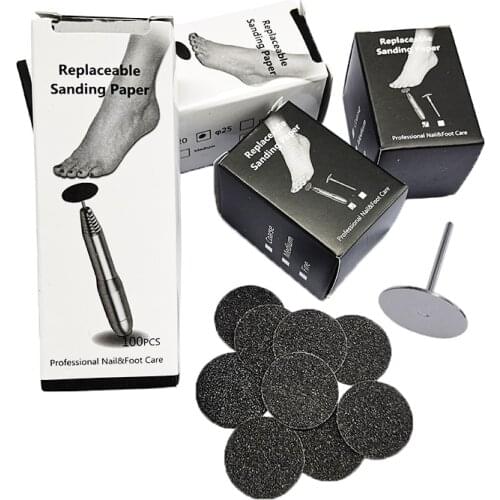 Disc Cuticle Callus Remove Tool Replacement Sandpaper For Electric Foot File Callus Hard Remove Pedicure Foot Rasp Files
