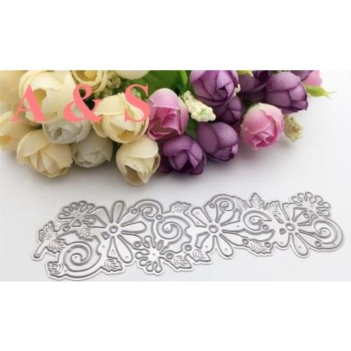 Q18 Flower vine borderline cutting dies for DIY scrapbooking envelop diy paper card stencils celebration die cutting dies