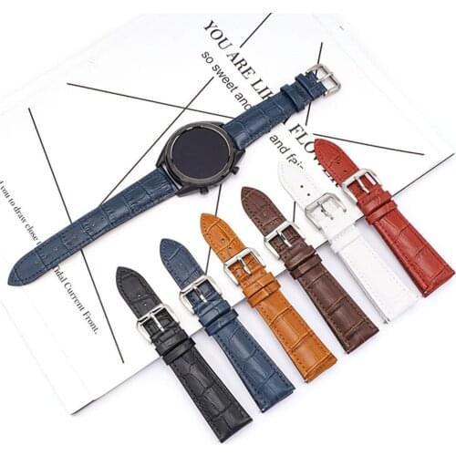 12 13 14 15 16 17 18 19 20 21 22 23 24mm Genuine Leather Watch Strap Men Women Universal Wrist Band Bracelet Accessories for DW