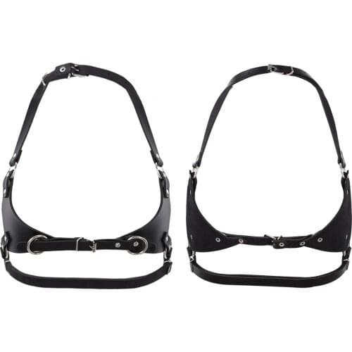 Sexy Body Chest Harness Belt Womens Punk Leather Body Waist Harness Lingerie Erotic Body Cage Bra Gothic Suspenders Garter Belt