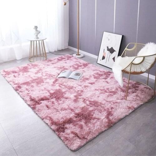 Silky Fluffy Carpet Modern Home Decor Long Plush Shaggy Rug Childrens Play Mats Sofa Living Bedroom Bedside Mat Balcony Carpets
