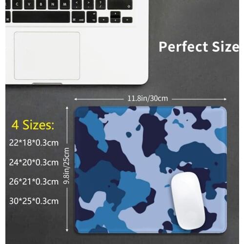 Blue Camouflage Mouse Pad 1606 Camouflage Camo Quarantine Urban Blue Desert Purple Jungle