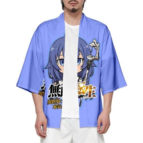 Jobless Reincarnation Anime Cosplay Tops Men Women Kids Printing Cloak Party Show Costume Kimono Jacket Custom Your Design