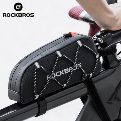 Waterproof Reflective 1 L Bicycle Bags Bike Accessories Cycling Top Front Tube Frame Bag Large Capacity MTB Road Bicycle Pannier