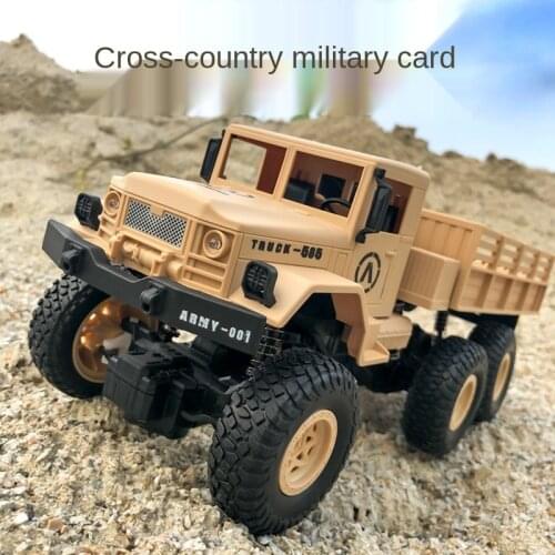 Military Remote Control Car Electric Climbing Six-Wheel Drive Car Model High-Speed Rc Crawler Rc Cars and Trucks Toys for Boys