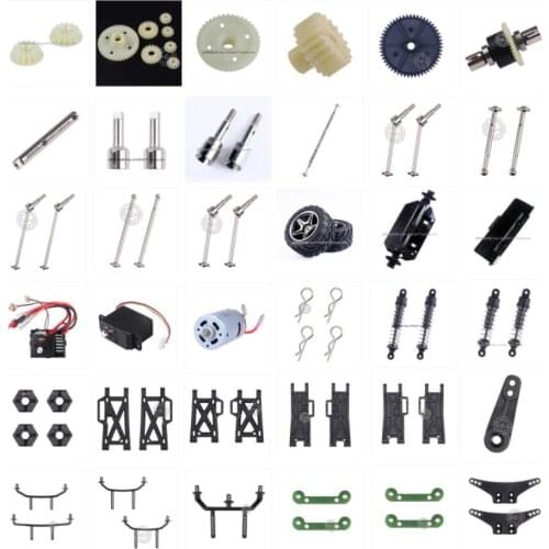 Wltoys 12401 12402 12403 12404 12409 RC Car spare parts motor gear Receiver servo Differential Drive shaft tires Swing arm etc 1