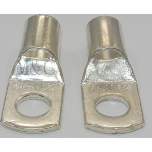 10pcs/Lot SC 95-10/12 95mm2 10/12mm Bolt Hole Tinned Copper Cable lugs Battery Terminals