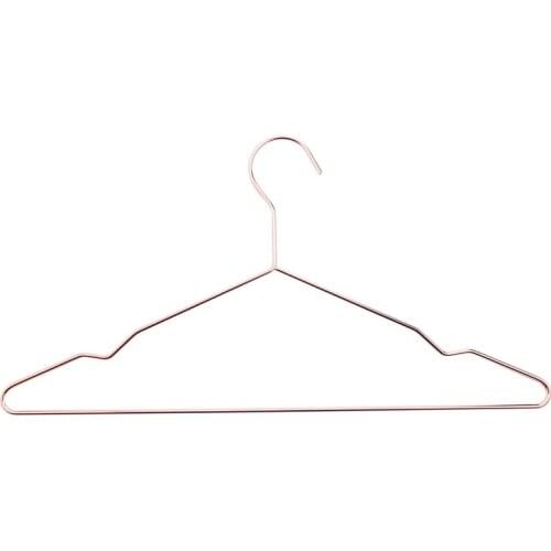 17 Inch Adult Heavy Duty Strong Rose Gold Clothes Hangers, Coat Hangers, Suit Hangers, Shirt Dress Hangers, Heavy Duty Clothing