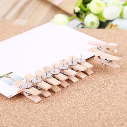 20pcs Wood Clothespins Wooden Laundry Clothes Pins Scrapbook Photo Paper Peg DIY Clip Craft Practical