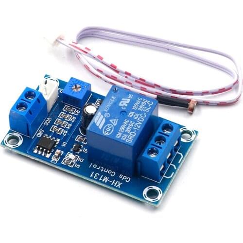 DC 5V / 12V Light Control Switch Photoresistor Relay Module Detection Sensor 10A brightness Automatic Control Module