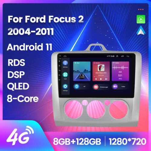 TS7 GPS Navigation Android Multimedia Video HD 1280*720 For Ford Focus 2 2004 2005 2006-2011 Car Radio Audio Player Carplay WiFi