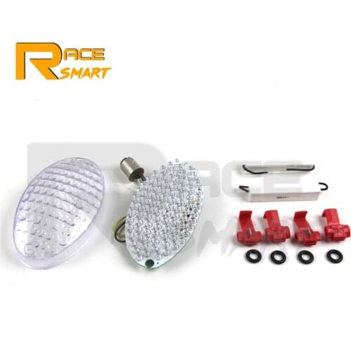 For DUCATI BUELL BLAST 2002-2003 Motorcycle LED Turn Signals Rear Brake Tail Light Taillight BUELL FIREBOLT 02-03 Clear Smoke