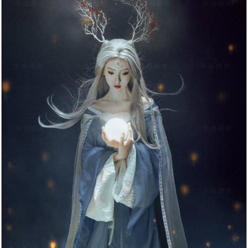 WYJN Fantasy Thematic Photography Hanfu Fairy Elf Aesthetic Cosplay Costume Chinese Tale The Classic of Mountains and Rivers