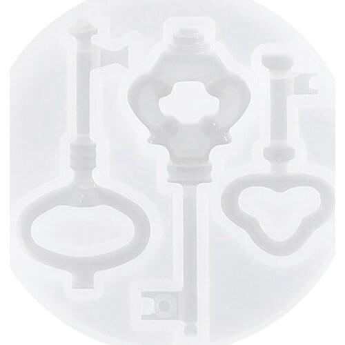 DIY Keys Resin Mold, Mould Craft Keychain, Silicone Mold for Epoxy Resin Jewellery Making