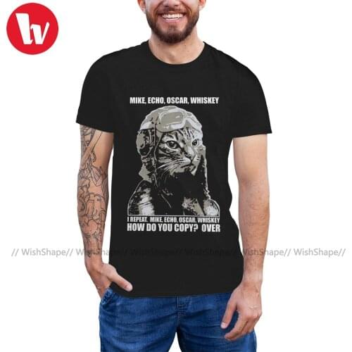 Monster Hunter Cat T Shirt M E O W T-Shirt Male Funny Tee Shirt Print Big Short Sleeves Tshirt