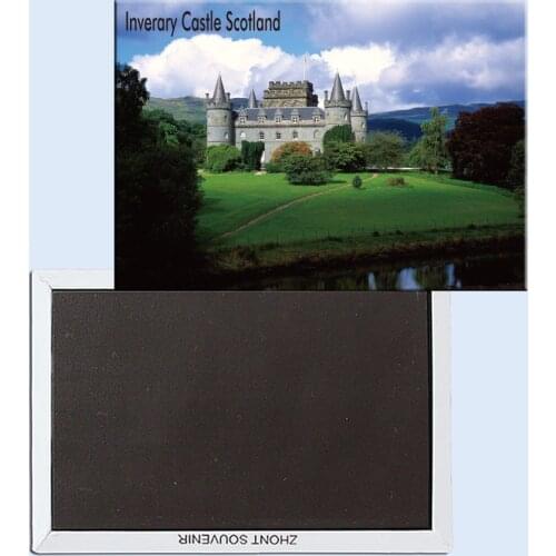 Inverary Castle, Scotland, Magnetic refrigerator stickers, tourist souvenirs, small gifts 24786