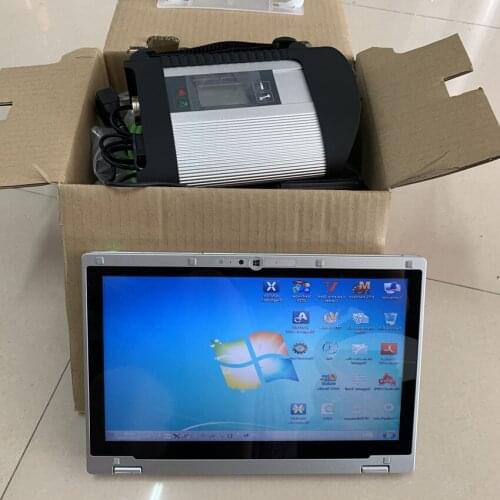 Mb Star Diagnostic Sd Connect c4 Ssd Software 03/2021 with Laptop CF-AX2 i5 4g 360 Degree Rotation Touch Screen Ready to Work