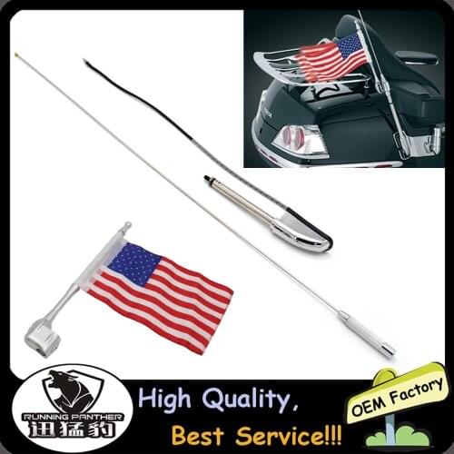 Motorcycle Antenna Kit Audio Comfort Navi+ For Honda Glodwing GL1800 2001-2014 2013 2012 2011 2010 2009 2008 2007 2005 2004 2003
