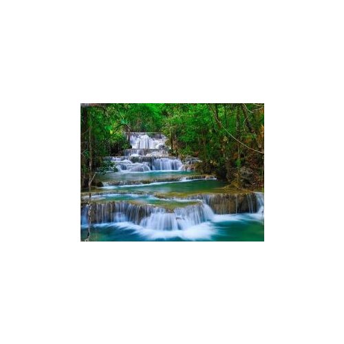 Forest waterfall painting by numbers on canvas cheap landscape wall art picutre coloring by numbers for home decor