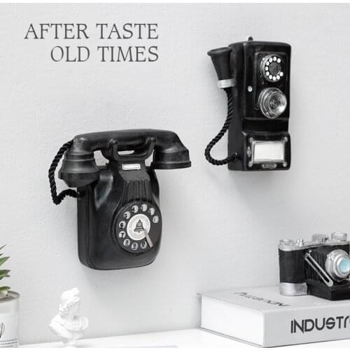 Retro wall phone pendant restaurant creative wall decoration bar restaurant coffee shop wall decoration