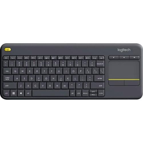 Logitech Original K400Plus Wireless Keyboard Smart TV Notebook Desktop Touch Mute Touchpad Keyboard for PC Laptop Android