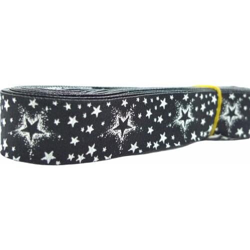 10 Meters 7/8'' 22mm Wide Star Pattern Dog Collar Woven Jacquard Ribbon
