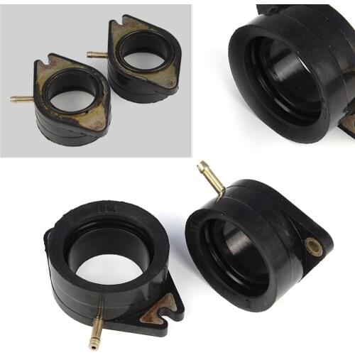 Motorcycle Carb Carburetor Interface Adapter Intake Rubber Boot Set For 1988-1997 Yamaha XV750 Virago 750 New K&L 0119-026