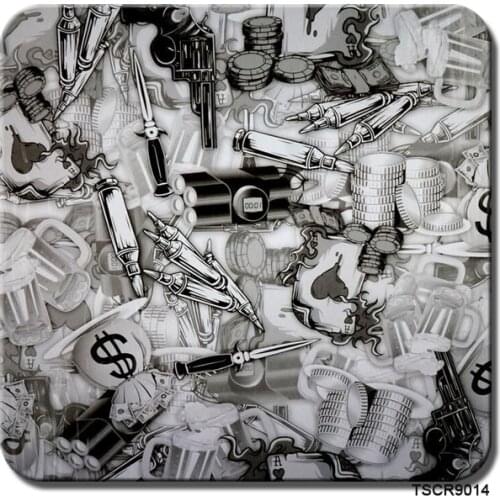 Free Shipping TSAUTOP 0.5MX10M TSCR9014 liquid image dipping film bomb sticker hydrographics film water transfer printing film