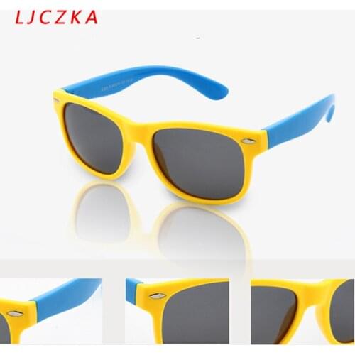 Polarized Sunglasses Kids Boys Girls Children Sun Glasses Baby Safty Eyewears Eyeglasses Clear Len UV400 Platic Frame New
