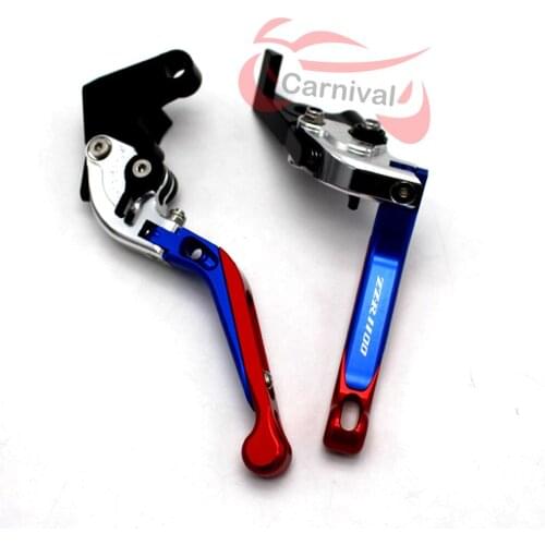 Logotipo (ZZR1100) para Kawasaki ZZ-R1100 ZZR 1100 1990-1992 CNC ajustable extensible plegable Freno de motocicleta embrague