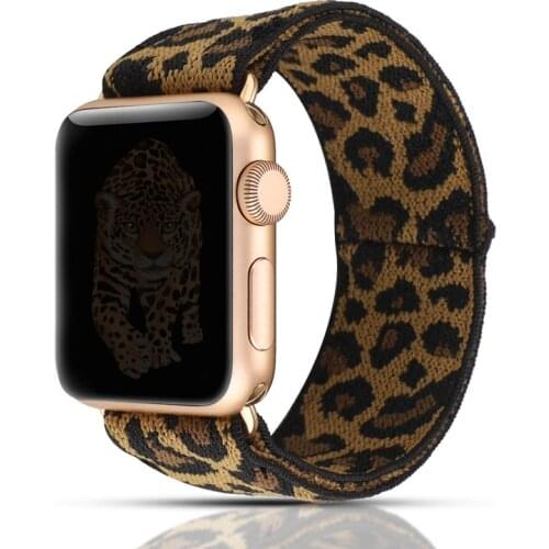 Nylon loop strap for Apple watch band 38mm 40mm 42mm 44mm 5/4/3/2/1 iwatch Stretchy Double-Layer Stretch wristbelt bracelet