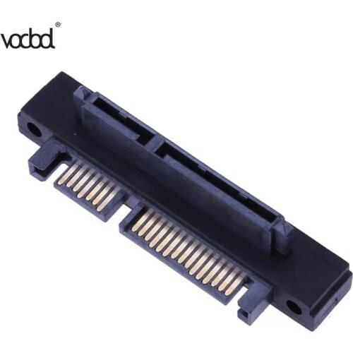 SATA Connector Extender Hard Disk Interface Adapter 90 Degree Angle SATA 22Pin(7+15) Male to 22Pin(7+15) Female Extender Adapter