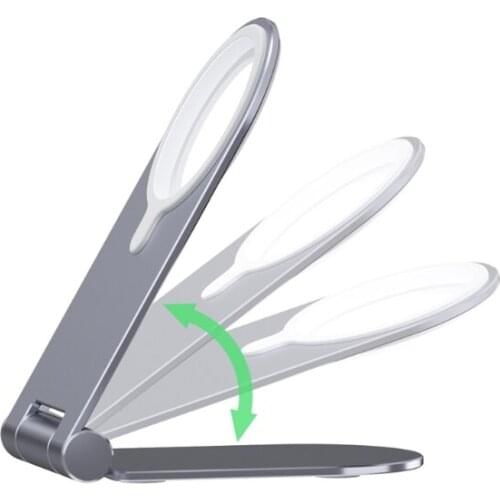 Folding Stand Holder Cradle for -iPhone 12 USB C Magsafing Wireless Charger